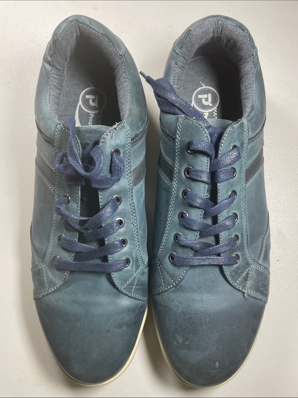 Propet Men's Blue Casual Lace-Up Sneakers